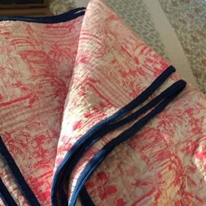Lily Pulitzer King size coverlet with 2 pillow shams from a Lily Pulitzer